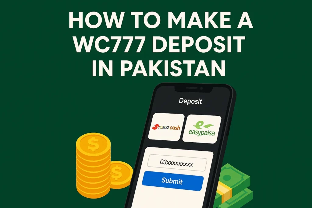 How to make a deposit in wc777 game